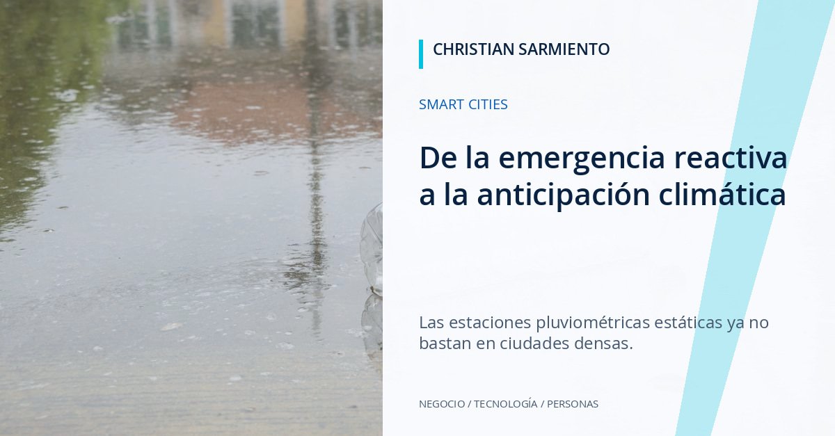 Resiliencia urbana ante inundaciones: cómo el IoT y los gemelos digitales anticipan el colapso del drenaje