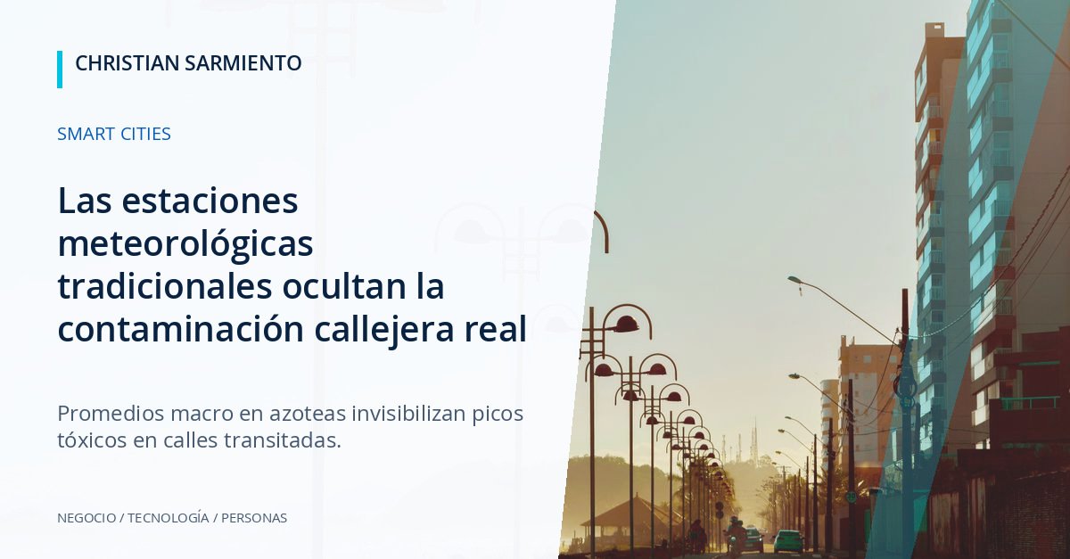 El espejismo del promedio: cómo las redes IoT hiperlocales revelan la verdadera calidad del aire urbano